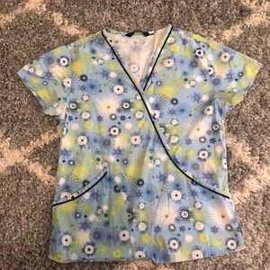 Blue scrub top